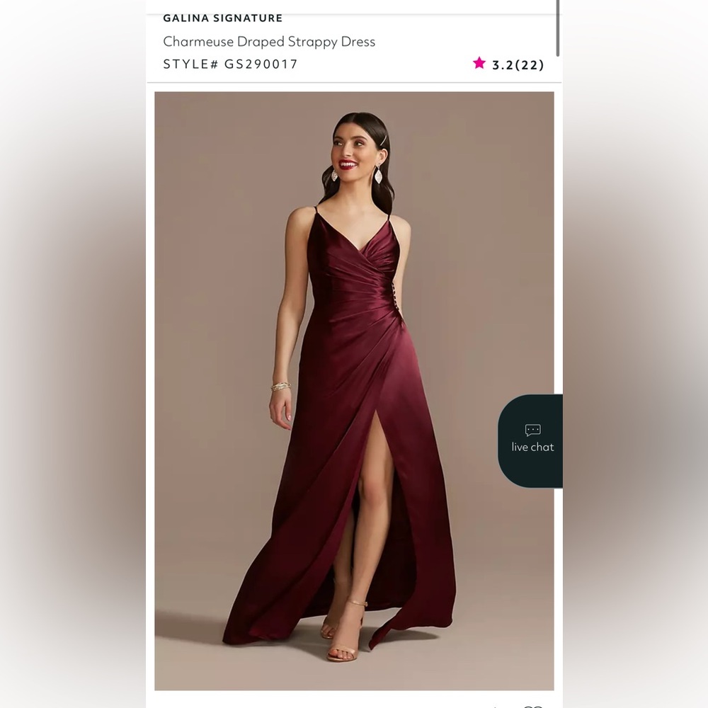 Lina Burgundy Maxi Dress